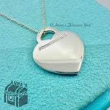 Please Return To Tiffany & Co. 925 Silver Joy Heart Charm 16-18" Necklace (bxset