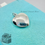 Tiffany & Co. 925 Silver VINTAGE Puffed Puff Heart Charm Pendant (pouch)