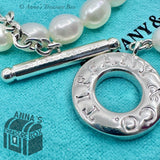 Tiffany & Co. 925 Silver 7-8mm Pearl Toggle 18" Necklace (pouch)