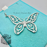 Tiffany & Co.925 Silver X-Large Enchant Filigree Butterfly Charm Pendant (pouch)