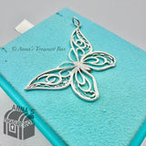 Tiffany & Co.925 Silver X-Large Enchant Filigree Butterfly Charm Pendant (pouch)
