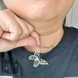 Tiffany & Co.925 Silver X-Large Enchant Filigree Butterfly Charm Pendant (pouch)