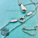Tiffany & Co. 925 Silver Elsa Peretti Teardrop Pendant 16" Necklace (pouch)