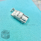 Tiffany & Co. 925 Silver NYC Taxi Cab Car Automobile 3D Charm Pendant (box)