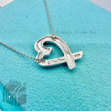 Tiffany & Co. 925 Silver Picasso Loving Heart Large Pendant 19.5" Necklace (box)