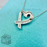 Tiffany & Co. 925 Silver Picasso Loving Heart Large Pendant 19.5" Necklace (box)