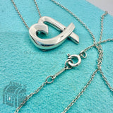Tiffany & Co. 925 Silver Picasso Loving Heart Large Pendant 19.5" Necklace (box)