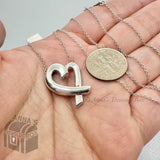 Tiffany & Co. 925 Silver Picasso Loving Heart Large Pendant 19.5" Necklace (box)