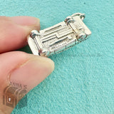 Tiffany & Co. 925 Silver NYC Taxi Cab Car Automobile 3D Charm Pendant (box)