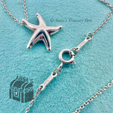 Tiffany & Co. 925 Silver Elsa Peretti Mini Starfish Pendant 16" Necklace (pouch)