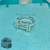 Tiffany & Co. 925 Silver Frank Gehry Axis Ring Sz. 6.5 (pouch)
