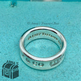 Tiffany & Co. 925 Silver 1837 Ring Band Sz. 5 (pouch)