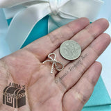 Tiffany & Co. 925 Silver Twist Bow Ribbon Ring Sz. 6(pouch)