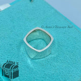 Tiffany & Co. 925 Silver Gehry Wide Torque Ring Sz. 4 + Receipt (pouch)
