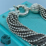 Tiffany & Co. Multi-strand Torsade 8” Bracelet + Receipt (pouch)