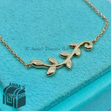 Tiffany & Co. 18k Rose Gold Olive Leaf Vine 7” Bracelet (pouch)