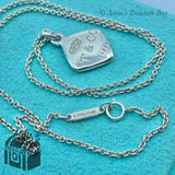 Tiffany & Co. 1837 Square Pendant 16” Necklace (pouch)
