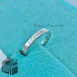 Tiffany & Co. 925 Silver I Love You Ring Sz. 5.75 (pouch)