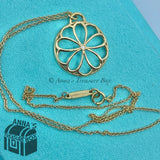 Tiffany & Co. 18K Rose Gold Garden Flower Diamond 16" Necklace (Box, Pouch)