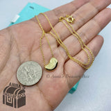Tiffany & Co. 18K Elsa Peretti 11mm Yellow Gold Bean 16" Necklace (pouch)