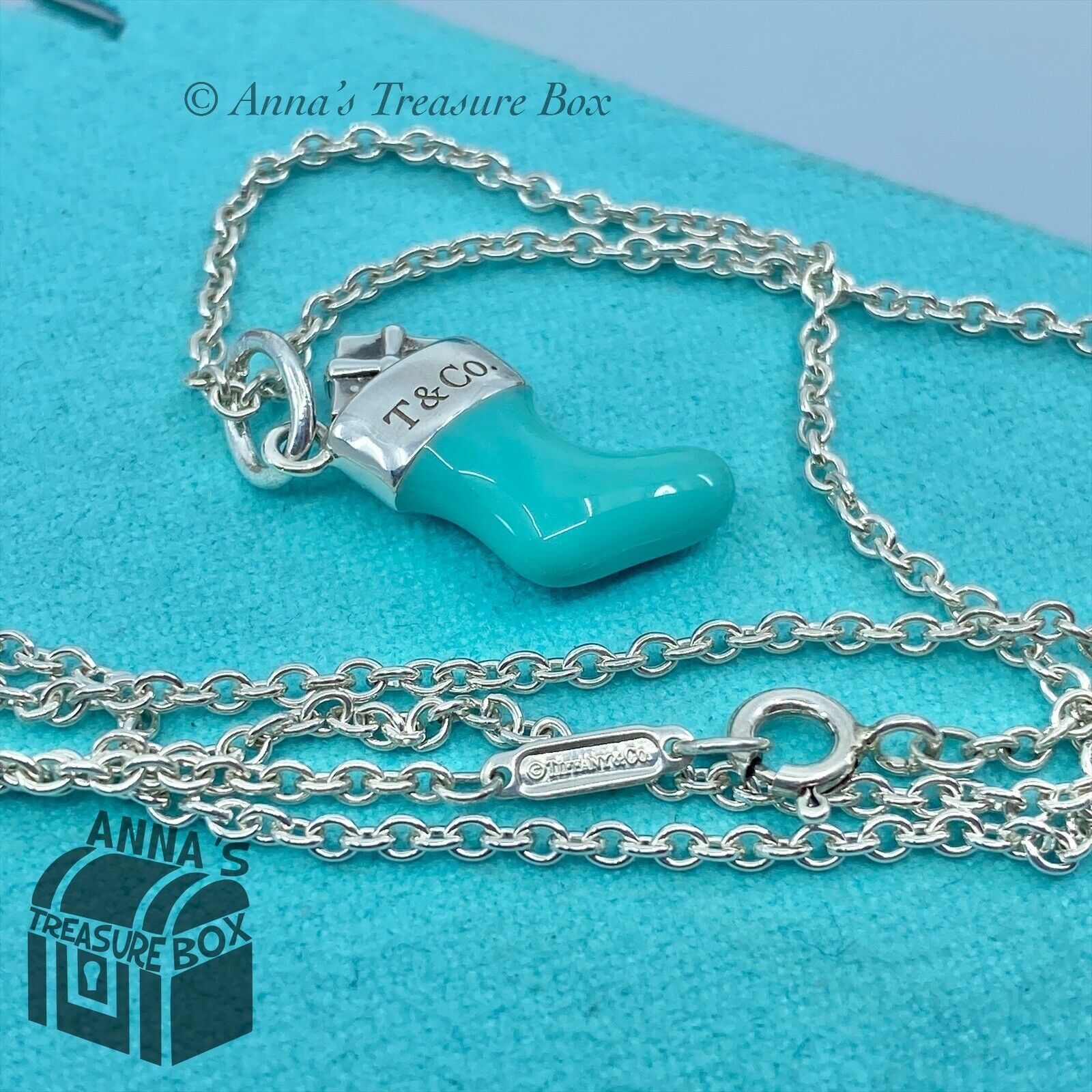 tiffany and co blue necklace