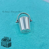 Tiffany & Co. 925 Silver Bucket Pail Charm + Receipt (pouch)