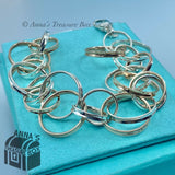 Tiffany & Co. 925 Silver & Rubedo 1837 Circles 6.5" Bracelet + Receipt (pouch)