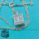 Tiffany & Co. 925 Silver Atlas Cube Padlock Charm 20" Necklace (pouch)