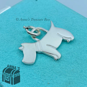 Tiffany & Co. 925 Silver Scottie Dog Charm With Jump Ring (pouch)