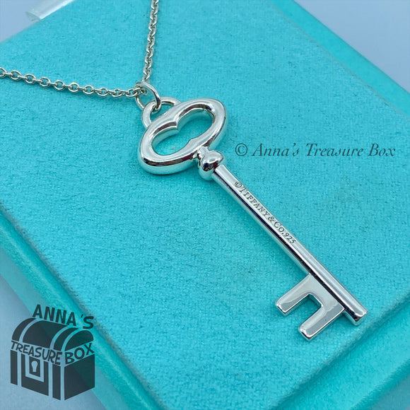 Tiffany & Co. LARGE Silver 925 18k Gold Hammered Key Lock