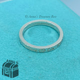 Tiffany & Co. 925 Silver Fifth Ave Narrow Band Ring Sz. 10 (pouch)