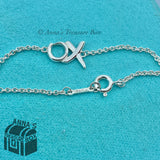 Tiffany & Co. 925 Silver Picasso XO Graffiti 7" Bracelet (pouch)