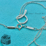 Tiffany & Co. 925 Silver Elsa Peretti Alphabet Letter 'A' 16" Necklace (pouch)