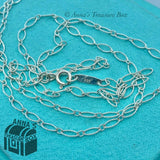 Tiffany & Co. 925 Silver Oval Link 24" Necklace (pouch)
