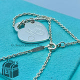 Tiffany & Co. 925 Silver Mom Heart Key 18" Necklace (pouch)
