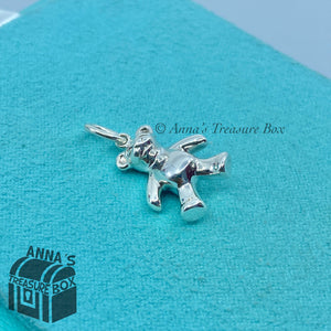 Tiffany & Co. 925 Silver Mishka Teddy Bear Charm Pendant (Box, Pouch, Ribbon)