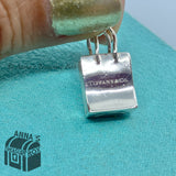 Tiffany & Co. 925 Silver Shopping Bag Charm Pendant (box + pouch)