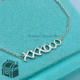 Tiffany & Co. 925 Silver XXXOOO Hugs Kisses Love 6.25” Bracelet (pouch)