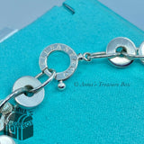 Tiffany & Co. 925 Silver 1837 Circle Link 8" Bracelet + Receipt (pouch)