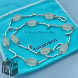 Tiffany & Co. 925 Silver Pink Rose Quartz Twirl 18” Necklace (Bx, Pouch, Ribbon)