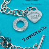 Tiffany & Co. 925 Silver RTT 1" Heart Tag 16.75" Toggle Necklace (bx, pch, rbbn)