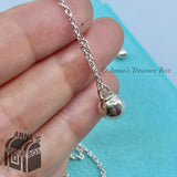 Tiffany & Co. 925 Silver 7mm Hardwear Ball 16-18" Necklace (box, pouch, ribbon)
