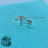 Tiffany & Co. 925 Silver Save The Wild Mini Rhino Charm (box, pouch, ribbon)