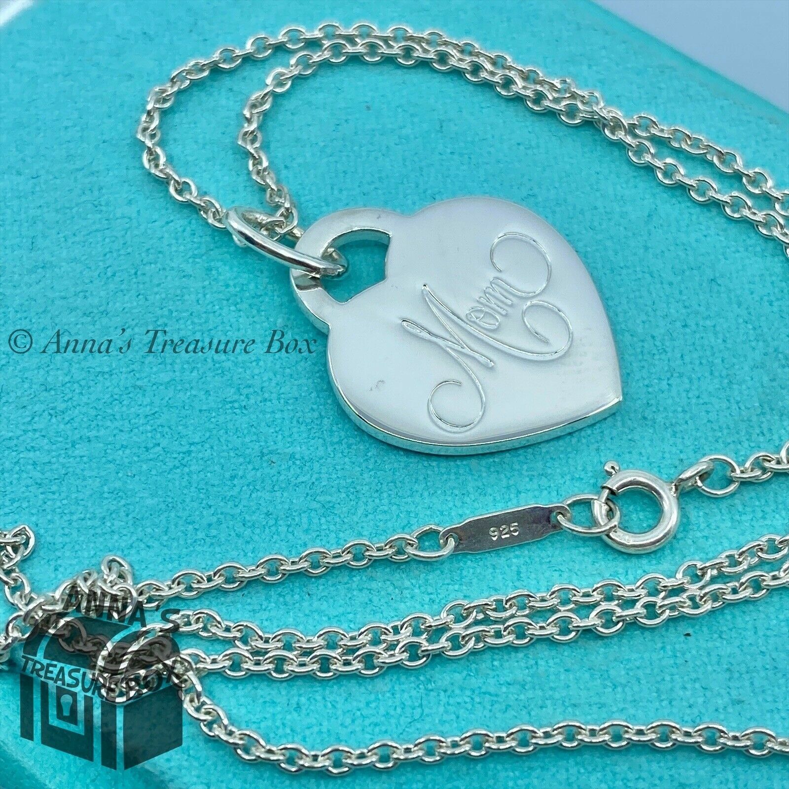 Tiffany necklace 2025 with engraving
