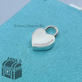 Tiffany & Co. 925 Silver LOVE Adjustable Lock Padlock Charm (box, pouch, ribbon)