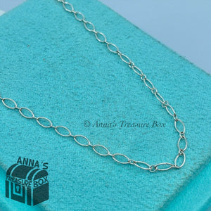 Tiffany & Co. 925 Silver Oval Link 18" Necklace (pouch)