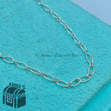 Tiffany & Co. 925 Silver Oval Link 18" Necklace (pouch)