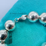 Tiffany & Co. 925 Silver Vintage HardWear 14mm Bead Ball 18" Necklace (pouch)