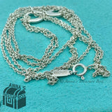 Tiffany & Co. 925 Silver Infinity Double Chain18” Necklace (Pouch)