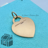 Tiffany & Co. 18K Rose Gold RTT Heart Arrow LARGE Charm Pendant (bx, pch, rbbn)